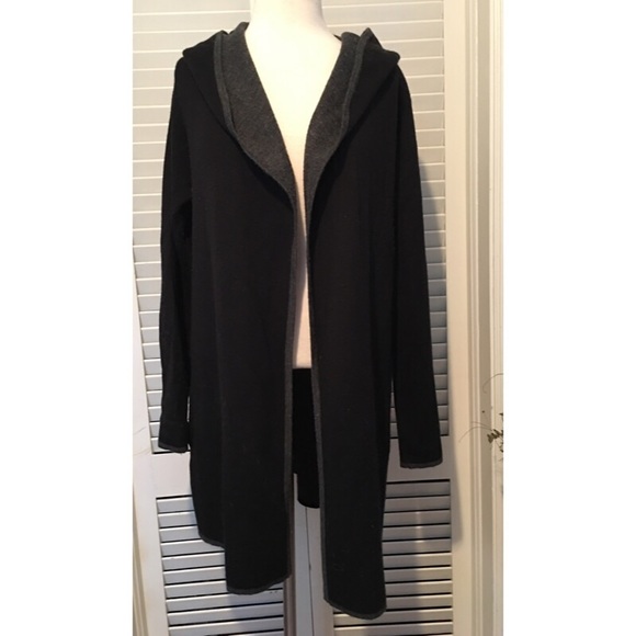 BNCI by Blanc Noir XL hooded black charcoal trim - Picture 2 of 6